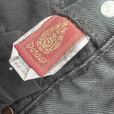 Dondup Noah Men's Black Straight Denim Jeans Size 30 100% Cotton Italy Excellent - Thumbnail 6
