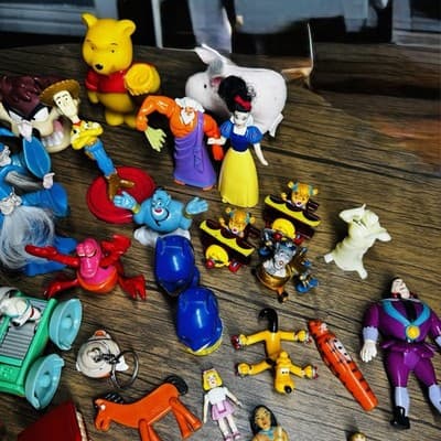 Lot Of 75 Cartoon Character Figurines Disney Cartoon Network Warner Brothers - Thumbnail 4