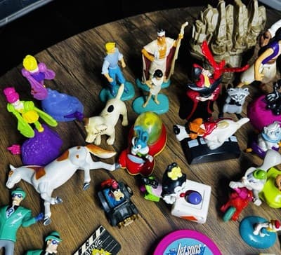 Lot Of 75 Cartoon Character Figurines Disney Cartoon Network Warner Brothers - Thumbnail 2