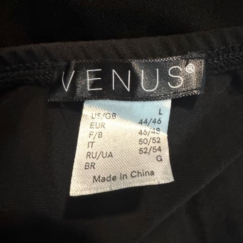 Venus Black High-Low Wrap Maxi Dress Women Size L V-Neck Stretchy Excellent - Thumbnail 9