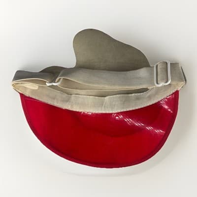 Mickey Mouse Sun Visor - Disney Hat 90s Vintage - Red Plastic Bill - Sunglasses - Thumbnail 2