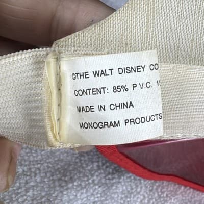 Mickey Mouse Sun Visor - Disney Hat 90s Vintage - Red Plastic Bill - Sunglasses - Thumbnail 3