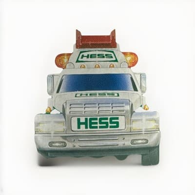 Hess Corporation Miniature Rescue Truck 2007 Die Cast 7"x3" Green White - Thumbnail 4