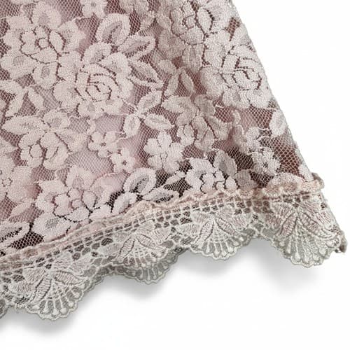 Girls Pink Floral Lace Fit and Flare Dress Size 130 3/4 Sleeve Knee Length Party - Thumbnail 3