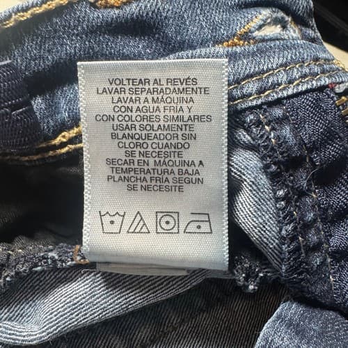 Jordache Girls Bootcut Jeans Size 7 Regular Blue Denim Stretch Pants Adjustable - Thumbnail 7