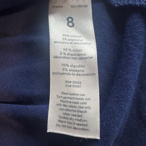 Carter's Girls Blue Wish Sequin Long Sleeve Shirt Size 8 Cotton Blend Tee - Thumbnail 6