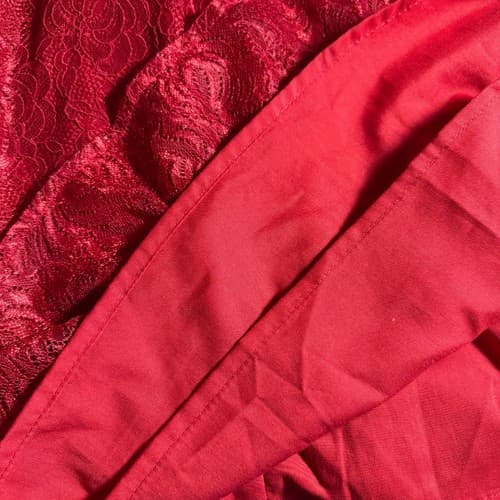 Wonder Nation Girls Red Lace Long Sleeve Tea Length Dress Size 5T Party Holidays - Thumbnail 10