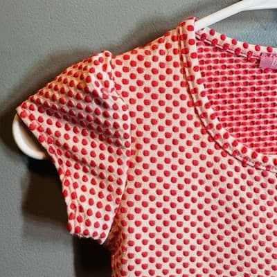 Dream Girl Girls Red White Polka Dot Peplum Knee-Length Dress Size 8 Party - Thumbnail 4