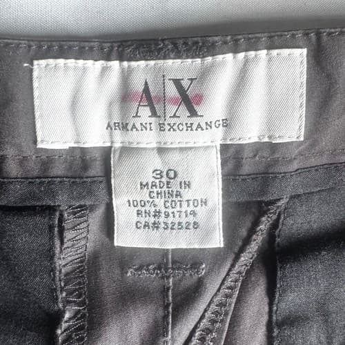 Armani Exchange Men's Grey 100% Cotton Chinos Size 30x31 - Excellent Condition - Thumbnail 6