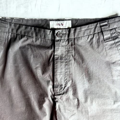Armani Exchange Men's Grey 100% Cotton Chinos Size 30x31 - Excellent Condition - Thumbnail 4