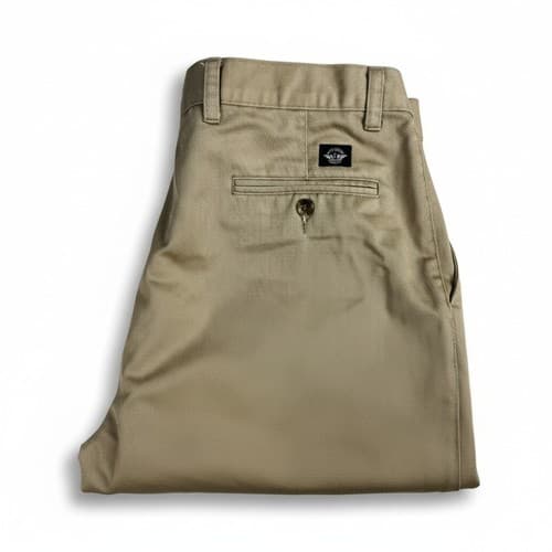 Dockers Men's Classic Fit Pleated Khaki Pants 38x30 Tan 100% Cotton Chinos - Thumbnail 3