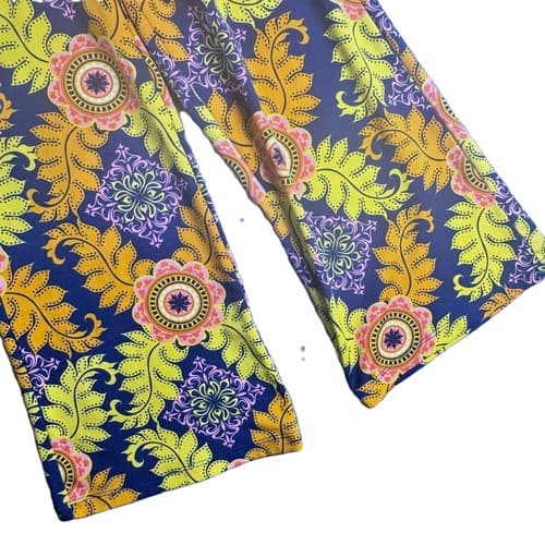 Wrangler Rock 47 Woman's Paisley Flare Bell Bottom Pants Size XXS Boho Western - Thumbnail 2