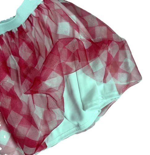 Disney Junior Minnie Mouse Girls Red Gingham Tutu Skirt Size 5T Excellent - Thumbnail 2