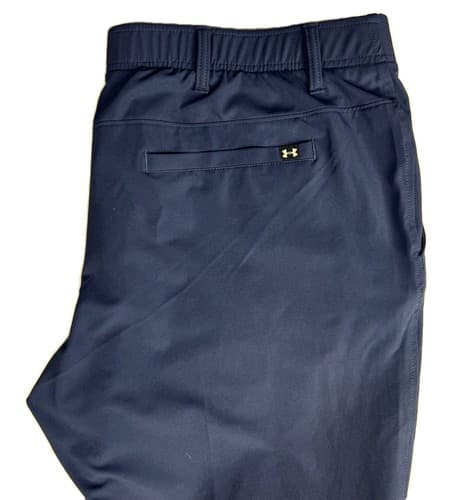 Under Armour Men's Navy Blue Golf Performance Pants 44x34 Excellent Condition - Thumbnail 3