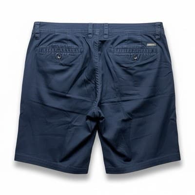 Armani Exchange Men's Navy Chino Shorts Size 34 Cotton Blend Excellent Condition - Thumbnail 2