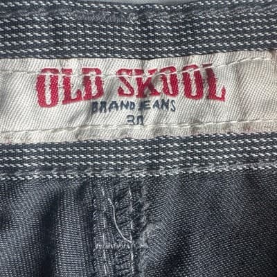 Old Skool Men's Black Coated Slim Straight Jeans Size 30x30 Excellent Condition - Thumbnail 8