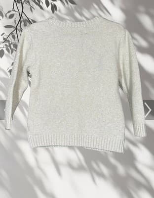 Old Navy Size 3 Toddler Beige Unisex Soft Warm Long Sleeve Knit Design - Thumbnail 2
