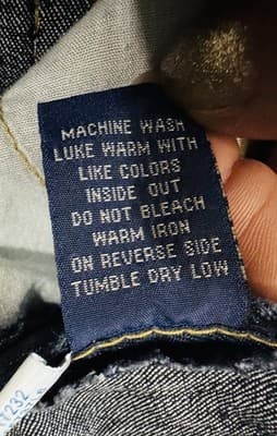 Angels Vintage Woman’s Y2K Dark Wash Low Rise Jeans Size 5 Ramie Fabric - Thumbnail 8