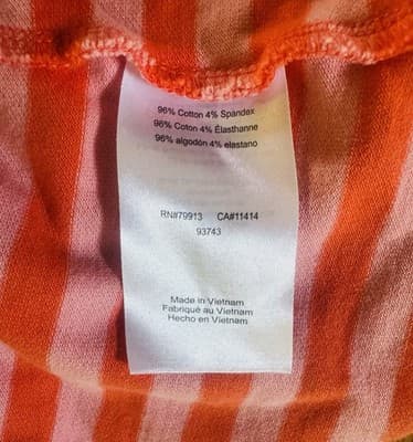 Motherhood Maternity Striped Off The Shoulder Dress Size Small Striped Red/Pink - Thumbnail 6