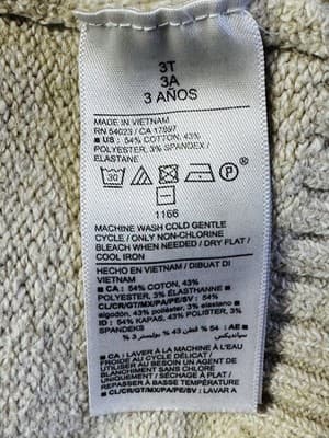Old Navy Size 3 Toddler Beige Unisex Soft Warm Long Sleeve Knit Design - Thumbnail 5