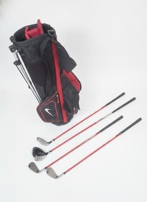 Nike Junior Golf Stand Bag & 4 PGA Graphite Clubs Set - Right Handed Ages 10-12 - Thumbnail 3