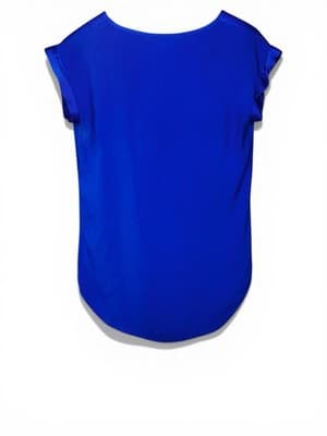 Express Woman’s Royal Blue V Neck Size XS/TP Sheer Silky Fabric - Thumbnail 2