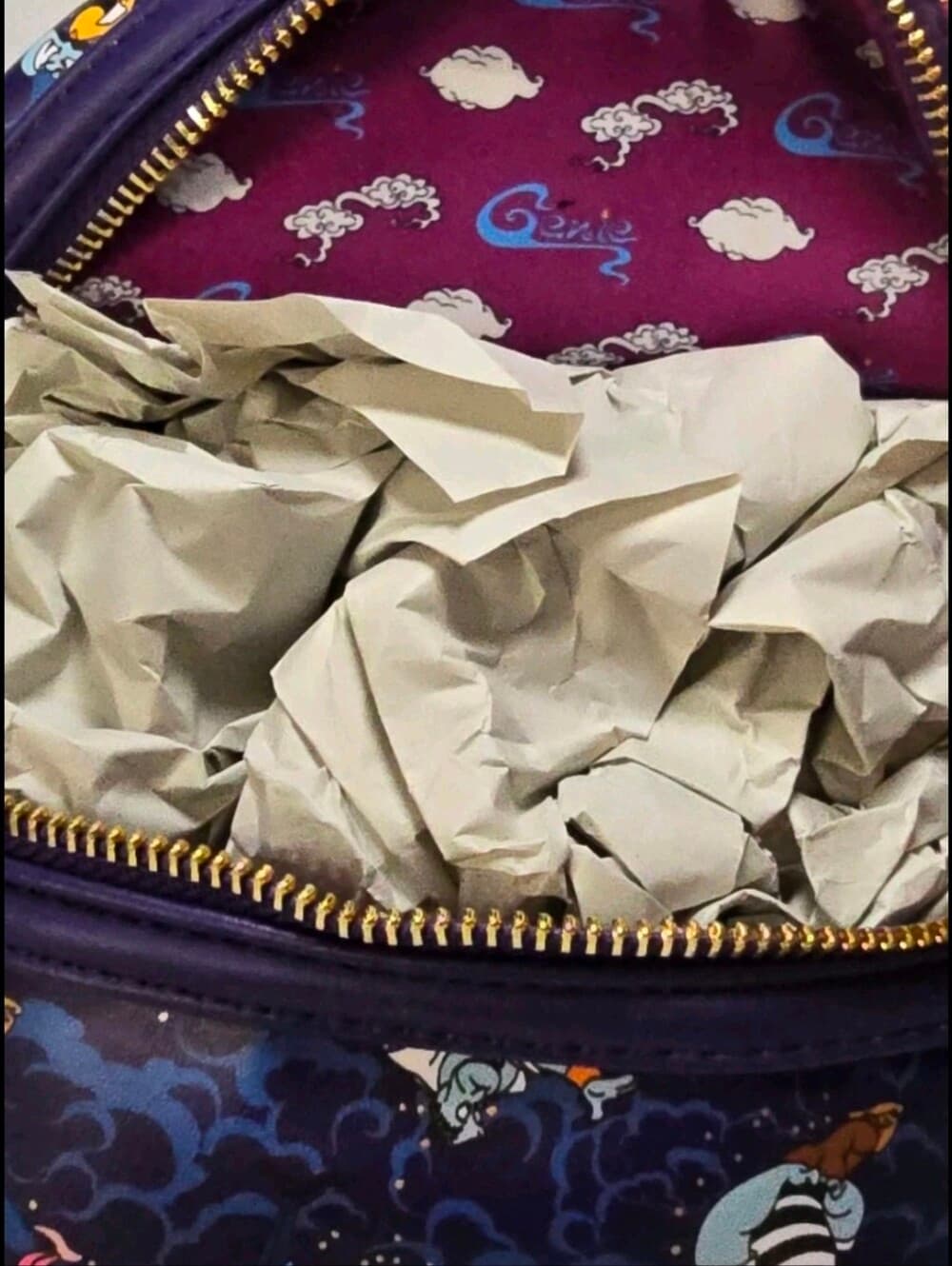 Retired Loungefly Disney Aladdin Genie Outfits Mini Backpack BoxLunch Exclusive - Thumbnail 7