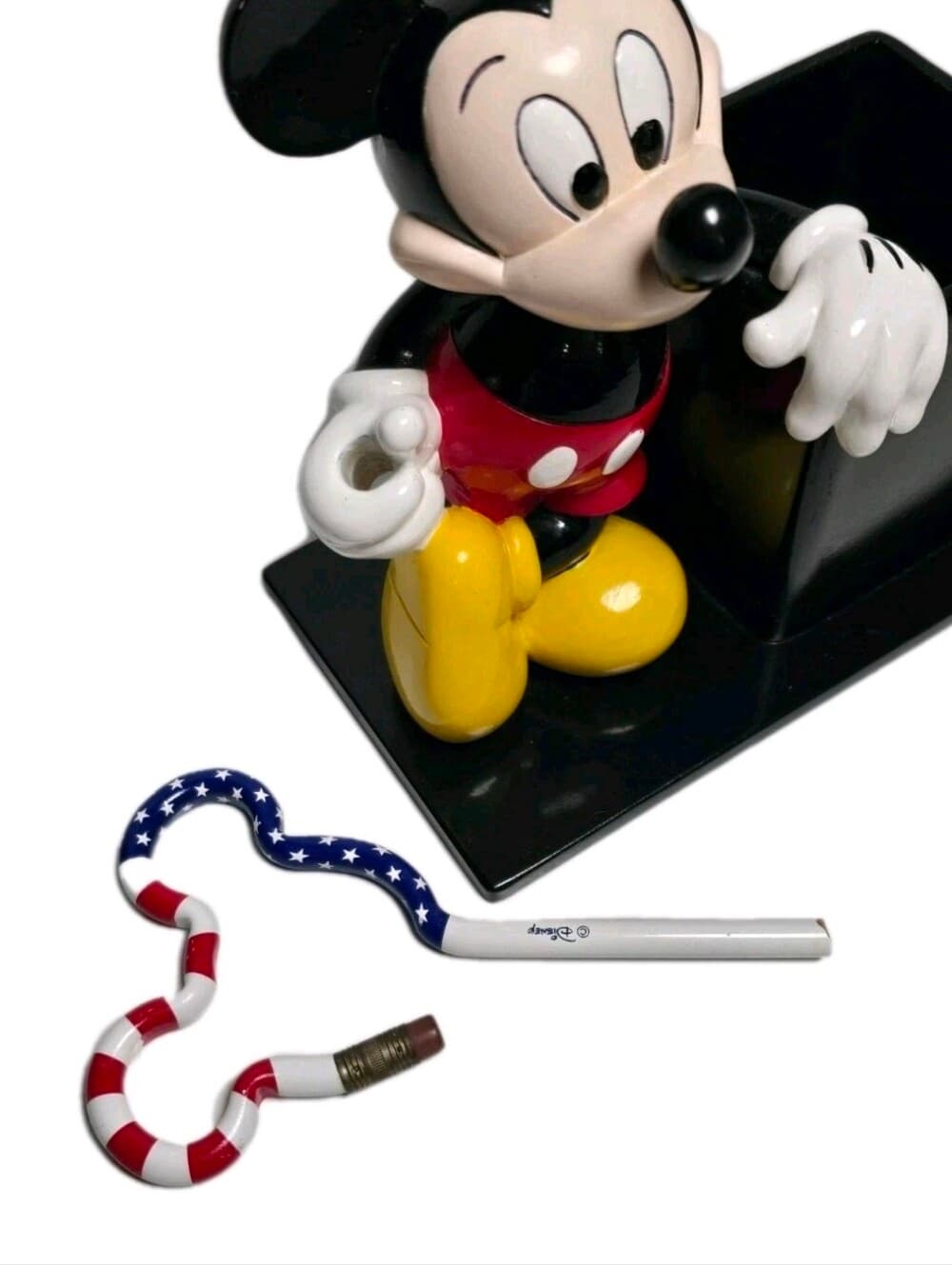 Vintage Rare 1997 Disney Mickey Mouse Resin Pencil Cup Desk Accessory - Thumbnail 8