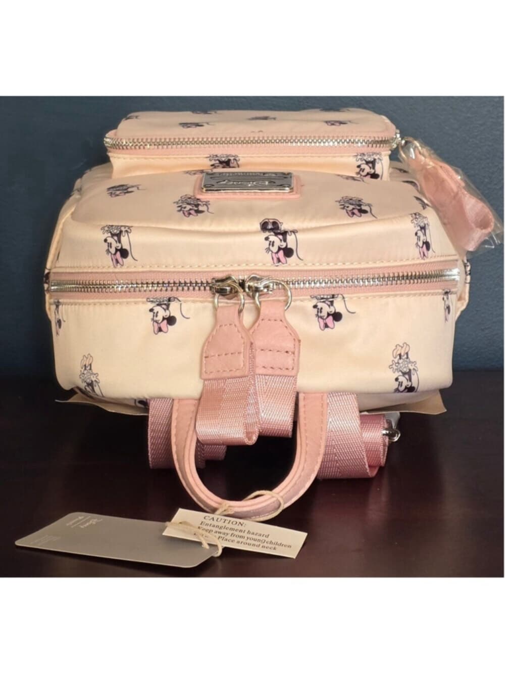 Loungefly Disney Minnie Mouse Cloth Backpack and Wallet - Thumbnail 6