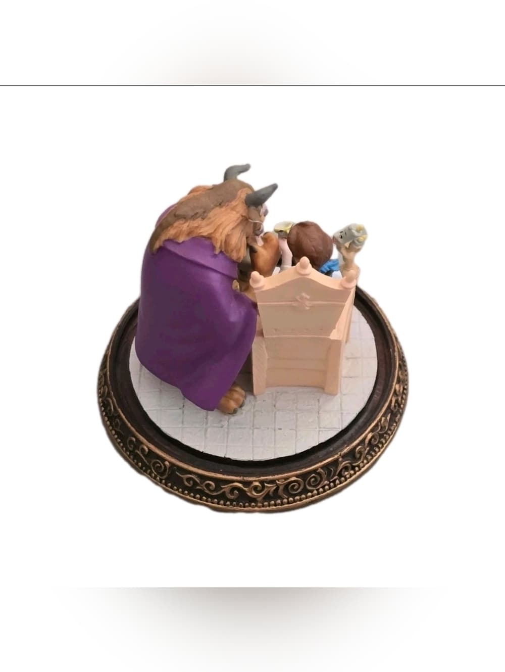 Disney Beauty and the Beast Belle Beast Glass Dome Cloche Zhang Yuqing Figurine - Thumbnail 3