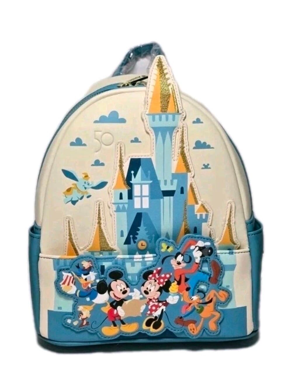 Retired Loungefly Disney 50th Anniversary Castle Mickey Mouse Backpack Exclusive - Thumbnail 10