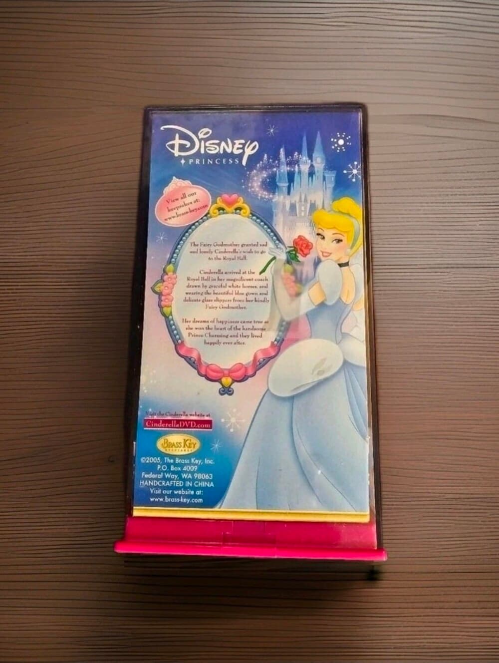 Disney Princess Cinderella 5" Porcelain Doll Brass Key Keepsakes 2005 Vintage - Thumbnail 2