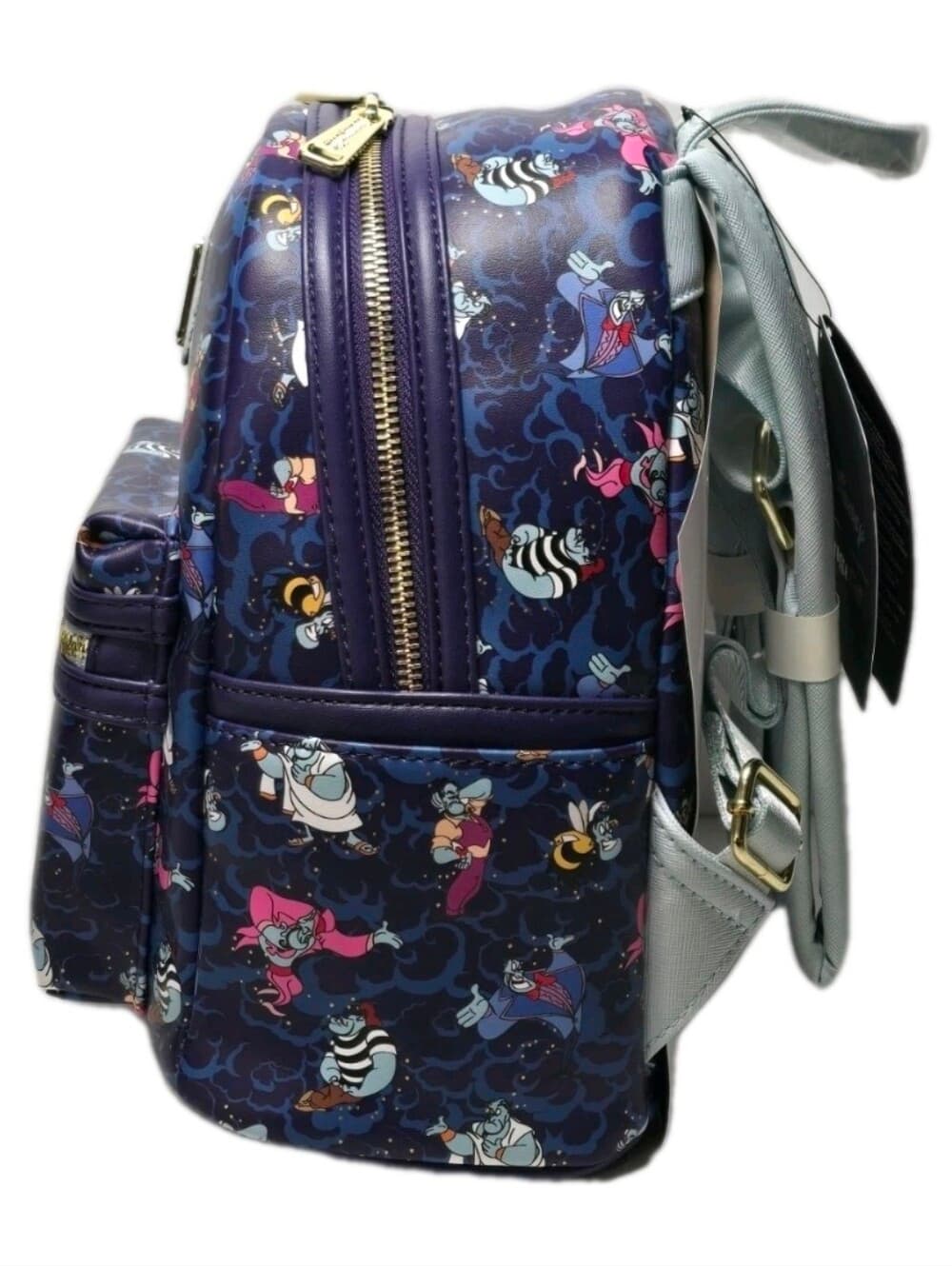 Retired Loungefly Disney Aladdin Genie Outfits Mini Backpack BoxLunch Exclusive - Thumbnail 2