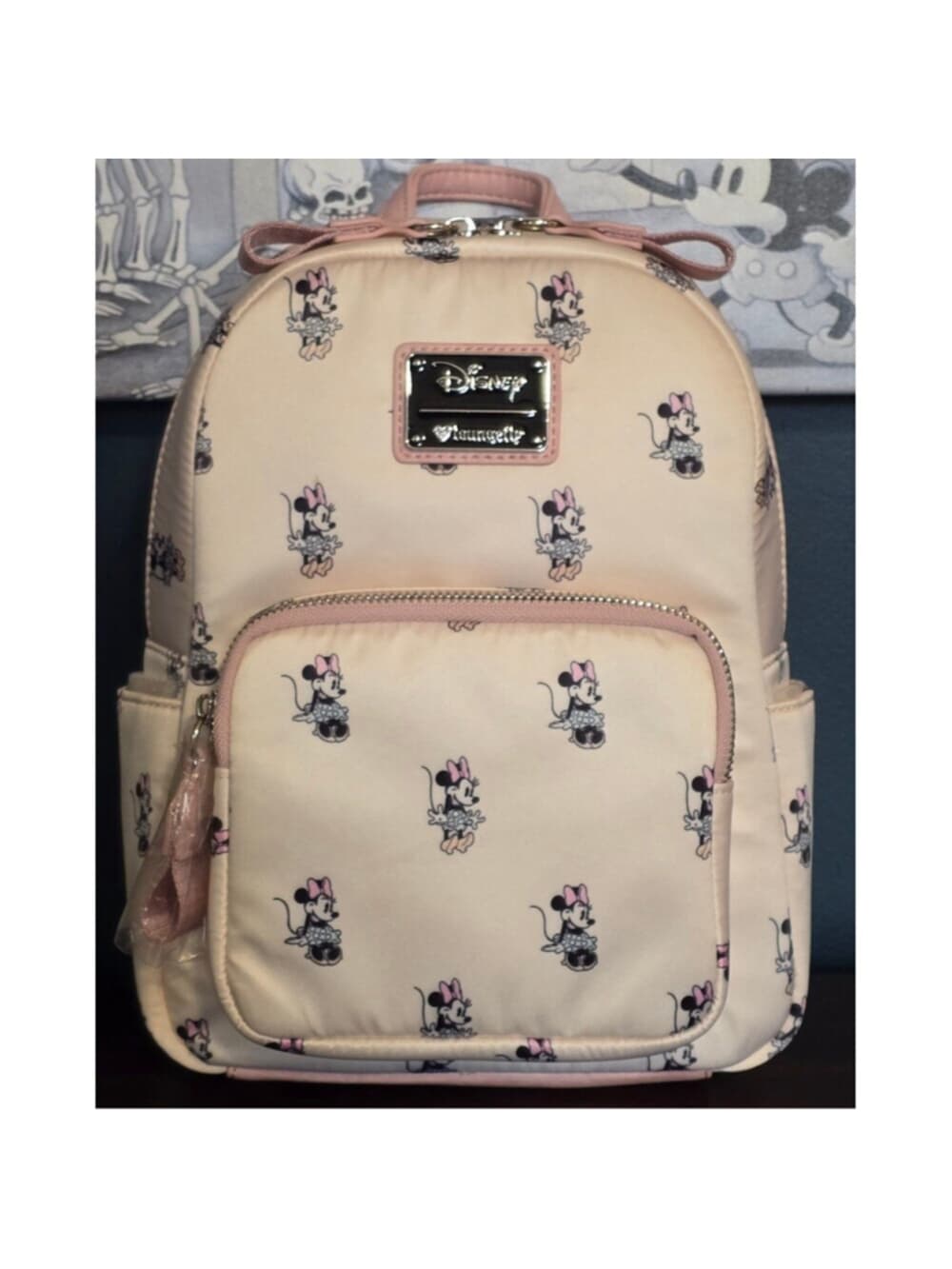 Loungefly Disney Minnie Mouse Cloth Backpack and Wallet - Thumbnail 2