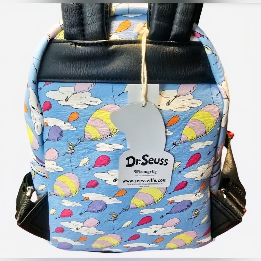 RARE Vintage Loungefly ❤️ Logo Dr Seuss AOP Backpack - Thumbnail 2