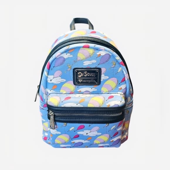 RARE Vintage Loungefly ❤️ Logo Dr Seuss AOP Backpack - Thumbnail 11
