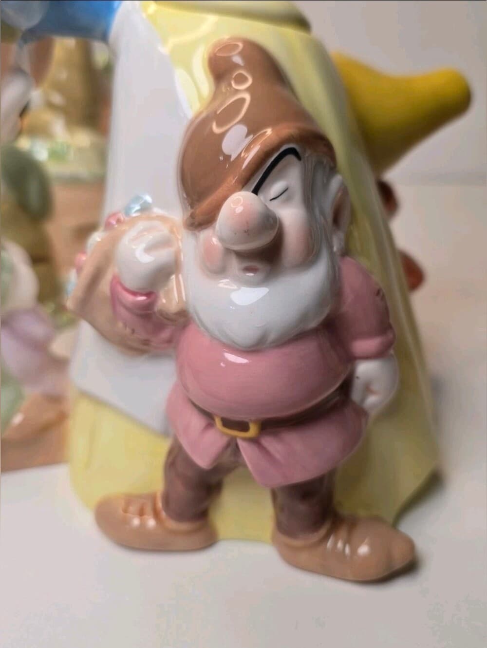 Rare Retired Disney Direct 2000s Snow White & Seven Dwarfs Ceramic Tea Set IOB - Thumbnail 9