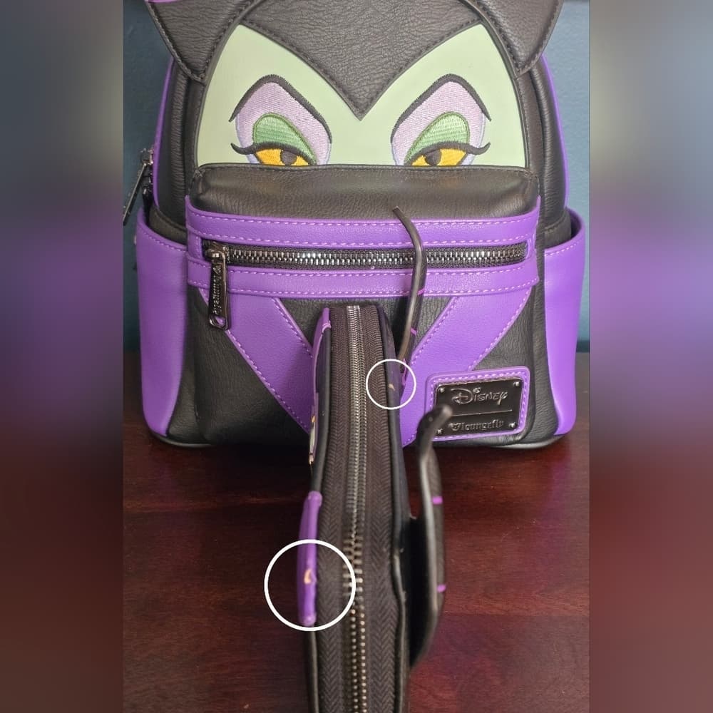 Loungefly ❤️ Logo Disney Maleficent with Matching Wallet - Thumbnail 8