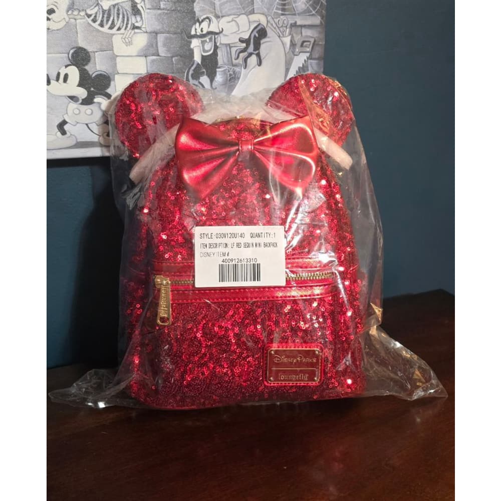 Loungefly Disney Parks Redd Minnie Mouse Backpack - Thumbnail 4
