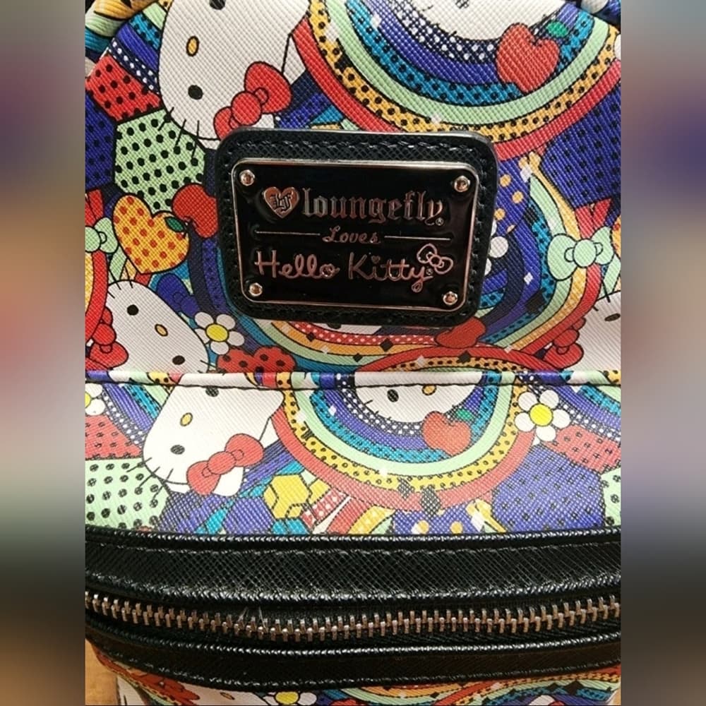2018 Loungefly OG Hello Kitty Rainbow Mini Backpack - Thumbnail 2