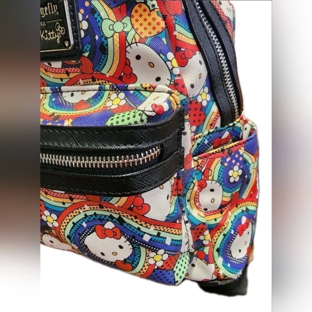 2018 Loungefly OG Hello Kitty Rainbow Mini Backpack - Thumbnail 7