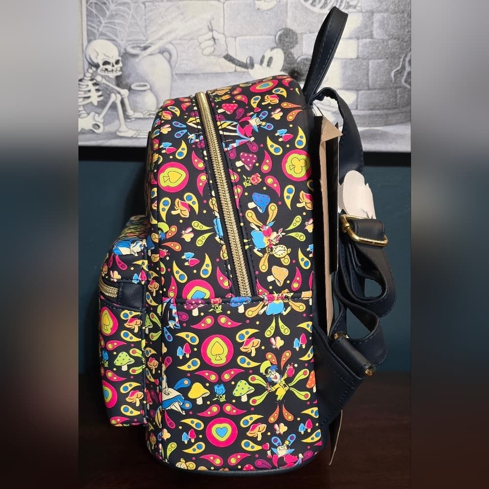 Loungefly Disney Alice in Wonderland Retro Mini Backpack - Thumbnail 3