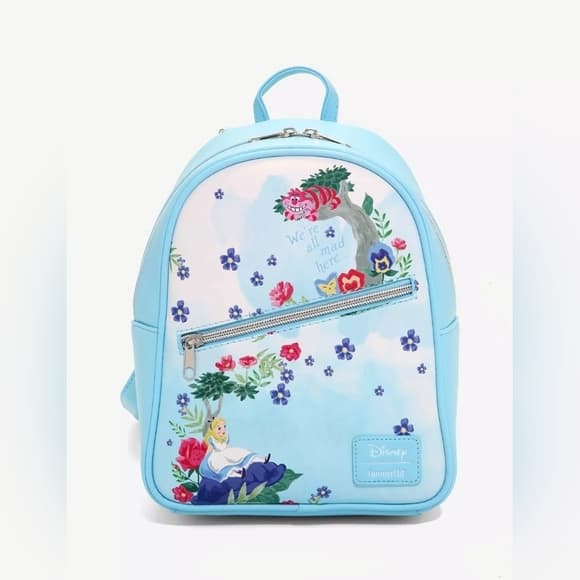 Loungefly Disney Alice In Wonderland Watercolor Mini Backpack - Thumbnail 11