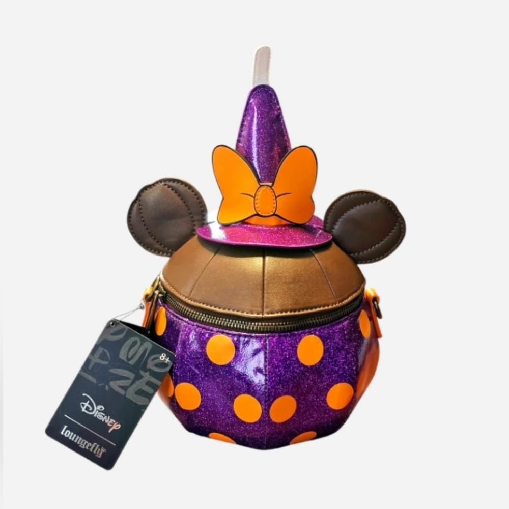 Loungefly Disney Halloween Witch Minnie Mouse Apple Crossbody Bag - Thumbnail 2