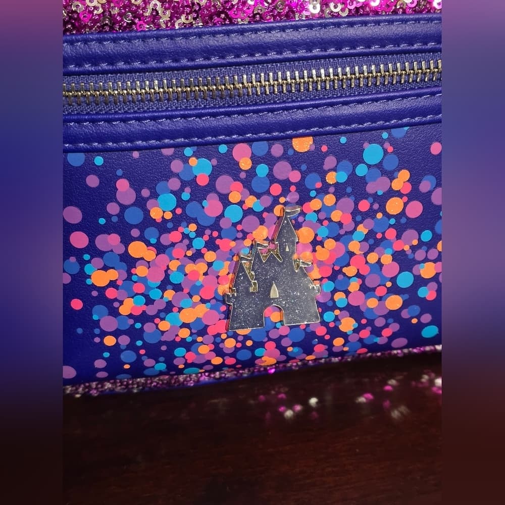 Loungefly Disney Parks Paris 30th Anniversary Sequin Backpack - Thumbnail 4