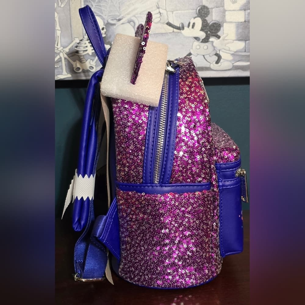 Loungefly Disney Parks Paris 30th Anniversary Sequin Backpack - Thumbnail 5