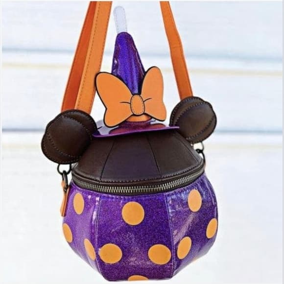 Loungefly Disney Halloween Witch Minnie Mouse Apple Crossbody Bag - Thumbnail 10
