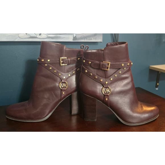 Michael Kors Preston Studded Leather Ankle Boot - Thumbnail 9