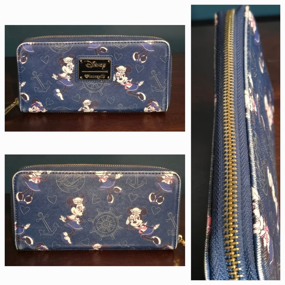 Loungefly ❤️ Logo Disney Cruise Line Sailor Minnie Mouse Backpack and Wallet - Thumbnail 10