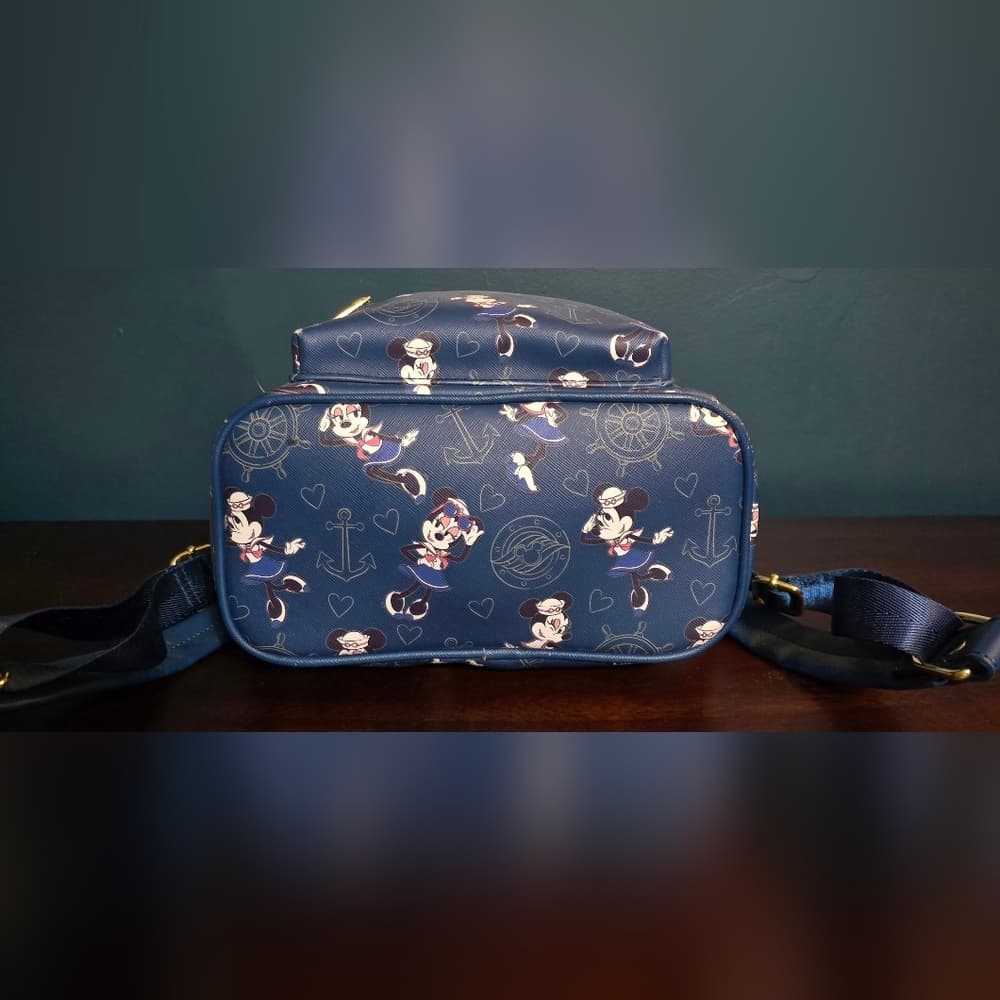 Loungefly ❤️ Logo Disney Cruise Line Sailor Minnie Mouse Backpack and Wallet - Thumbnail 6